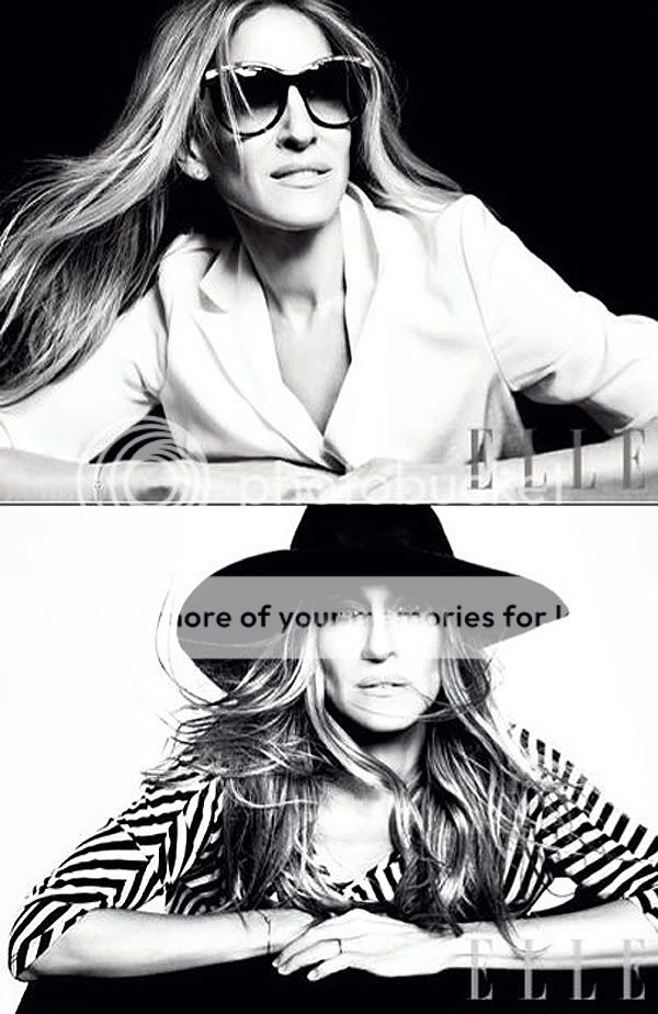 sarah jessica parker,elle january 2011,halston heritage