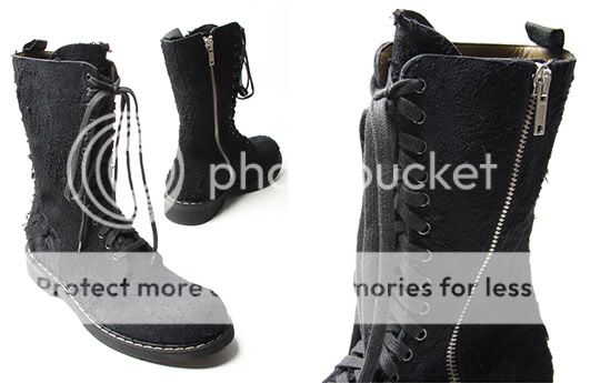 rick owens destroyed suede boots
